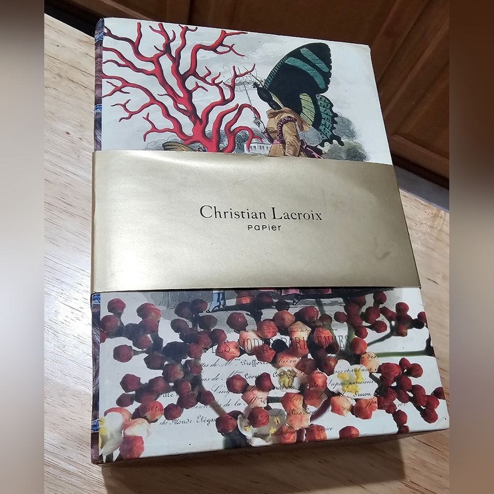 Christian Lacroix Boxed Hardcover Journal Set Les Modes Parisennes New With Tags